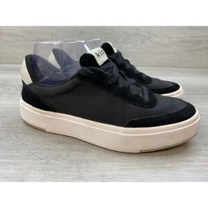 Kizik Prague Black Canvas Suede Hands Free Sneakers Women's 6 Comfort Shoes